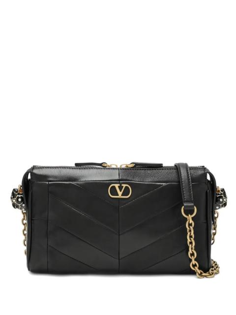 Valentino SMALL VALENTINO GARAVANI PANTHEA CROSSBODY BAG IN NAPPA CHEVRON PATTERN