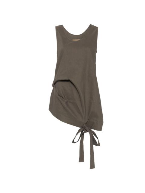 UMA WANG knot tie blouse