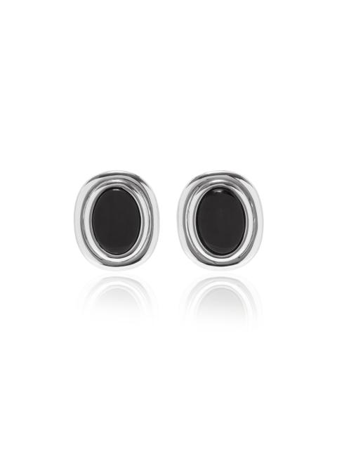 LIÉ STUDIO Exclusive Coco Sterling Silver Onyx Earrings