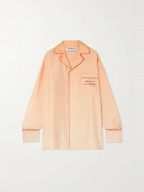 + Yoshimoto Nara printed silk-satin blouse