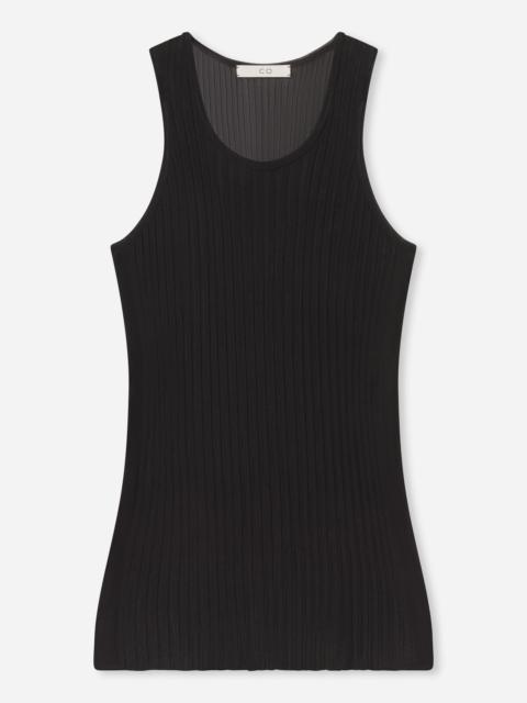 CO Sheer Rib Tank Top in Viscose