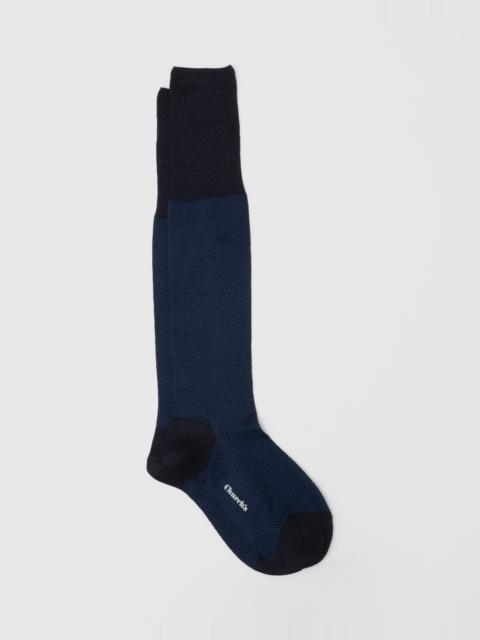 Church's Herringbone Wool Long Socks
