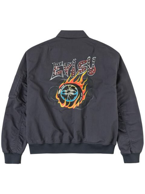EVISU Metal Studs Bomber Jacket