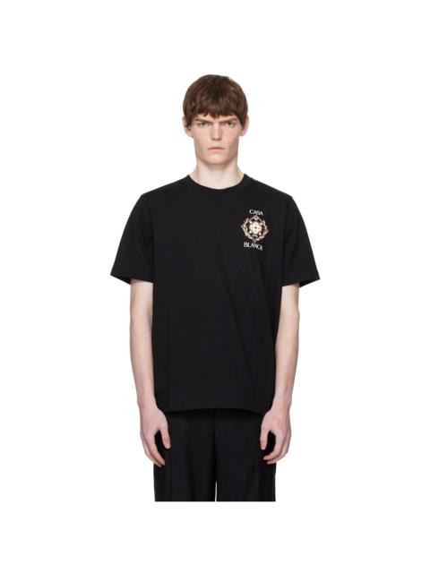 CASABLANCA Black Tennis Club Icon Short-Sleeve T-Shirt
