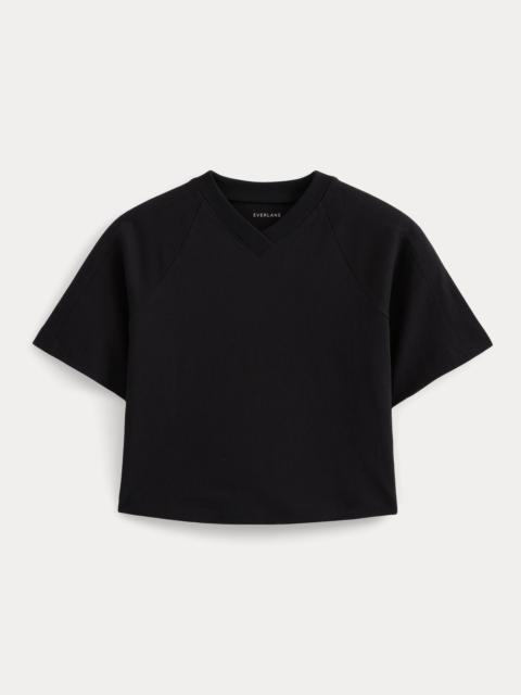 EVERLANE PREMIUM WEIGHT CROPPED PANELED TEE