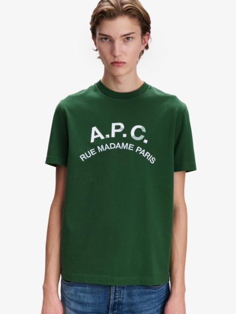 A.P.C. T-SHIRT WITH VINTAGE-EFFECT A.P.C. LOGO