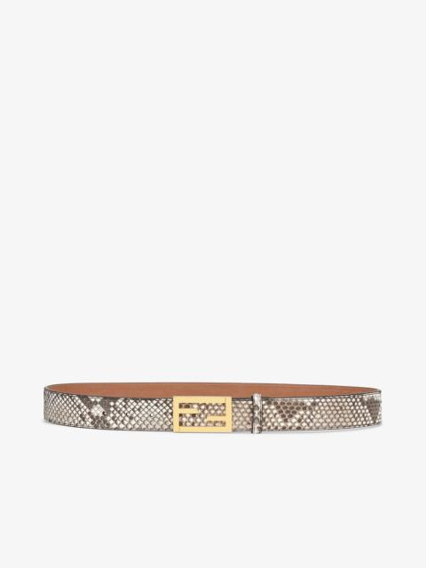 FENDI White python belt