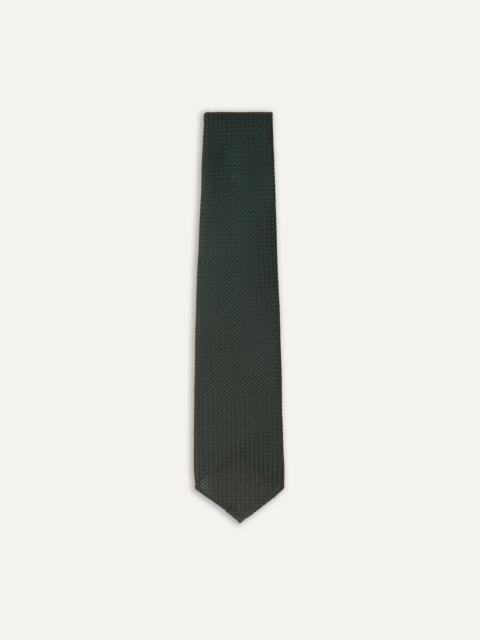 Drake's Green Hand Rolled Large Knot Grenadine Tie