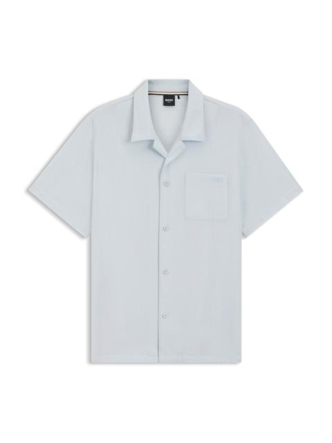 BOSS REGULAR-FIT SHIRT IN SEERSUCKER FABRIC