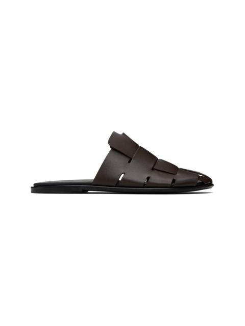 HEREU Brown Dira Slim Slip-on Loafers