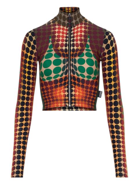 Jean Paul Gaultier high-neck zip-up top