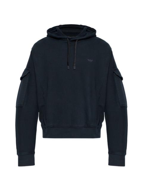 EMPORIO ARMANI drawstring hoodie