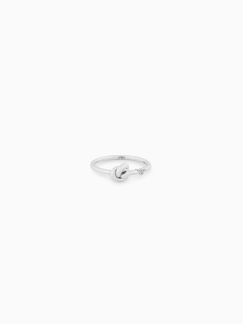 EMPORIO ARMANI STERLING SILVER KNOT RING