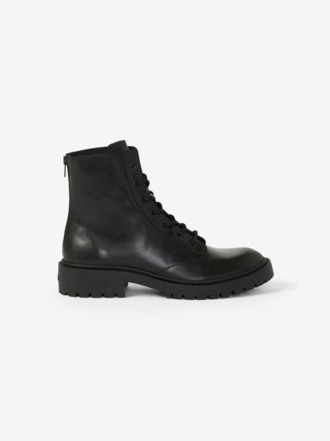 KENZO Lace-up leather Pike ankle boots