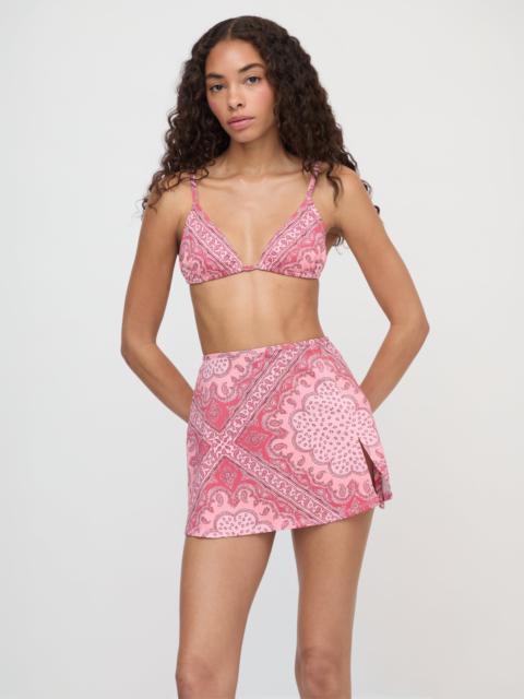 Hill House Home The Zuri Swim Skirt - Berry Paisley Scarf