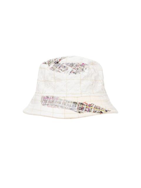 WHO DECIDES WAR tweed patchwork bucket hat