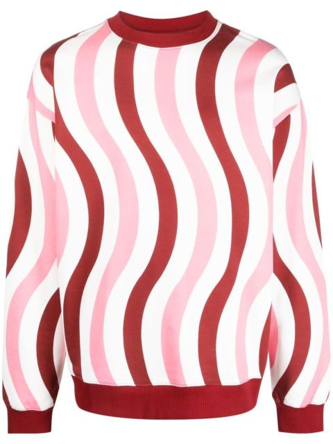 CAMPER wave-print cotton sweatshirt