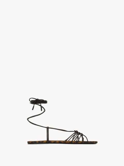 SAINT LAURENT BABYLONE SANDALS IN SMOOTH LEATHER