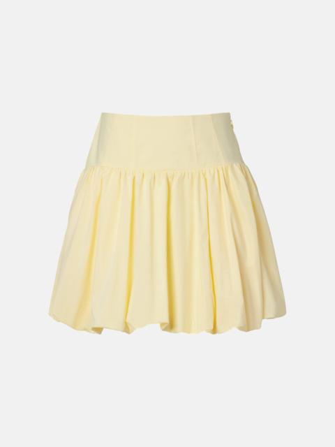 SIMKHAI Pippa cotton-blend poplin miniskirt