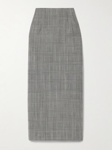 WARDROBE.NYC Prince Of Wales Checked Wool Midi Skirt