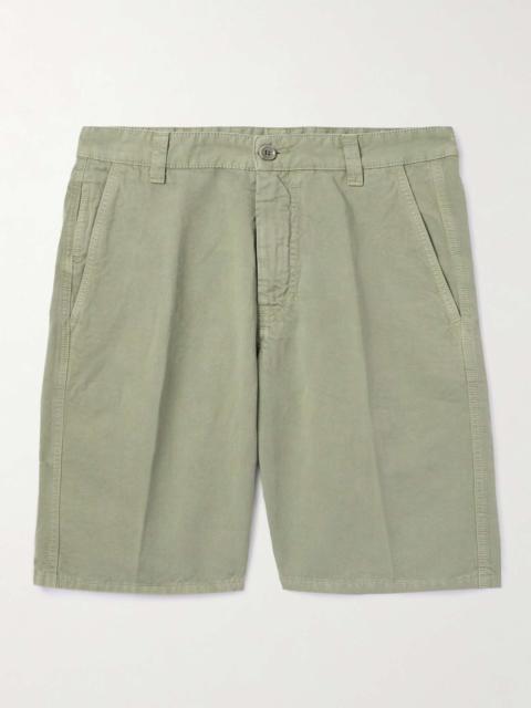 Aspesi Straight-Leg Cotton and Linen-Blend Bermuda Shorts