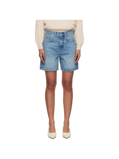ANINE BING Blue Heath Shorts