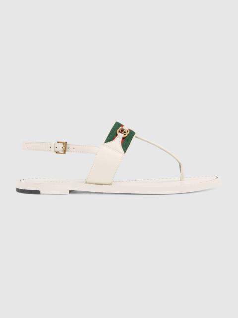GUCCI Women's thong sandal with Web