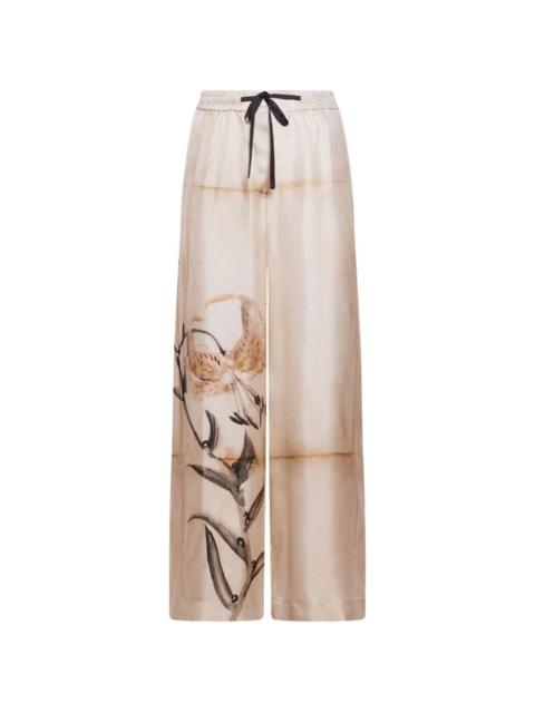 Pierre-Louis Mascia floral-detail trousers