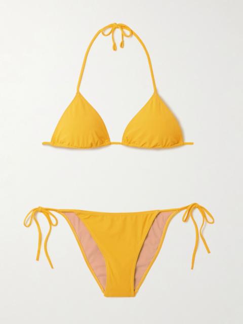 Lido Venti triangle halterneck bikini Yellow