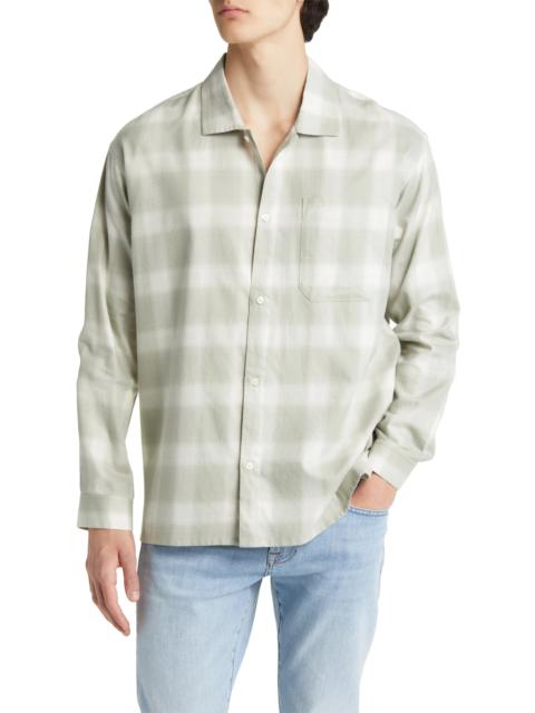 FRAME Plaid Lightweight Button-Up Shirt