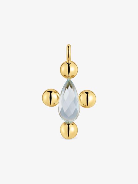 TOUS Medium Pendant with 18K gold vermeil and topaz Sugar Party