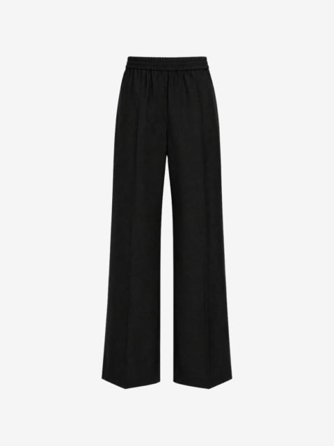 WEEKEND Max Mara elasticated-waistband pressed-crease trousers