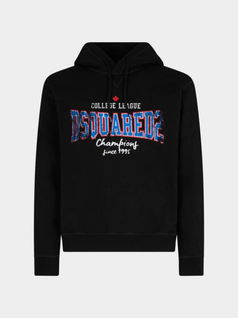 DSQUARED2 COLLEGE LEAGUE COOL FIT HOODIE SWEATSHIRT