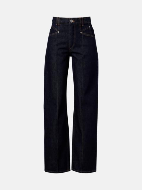 Isabel Marant Drolane high-rise straight jeans
