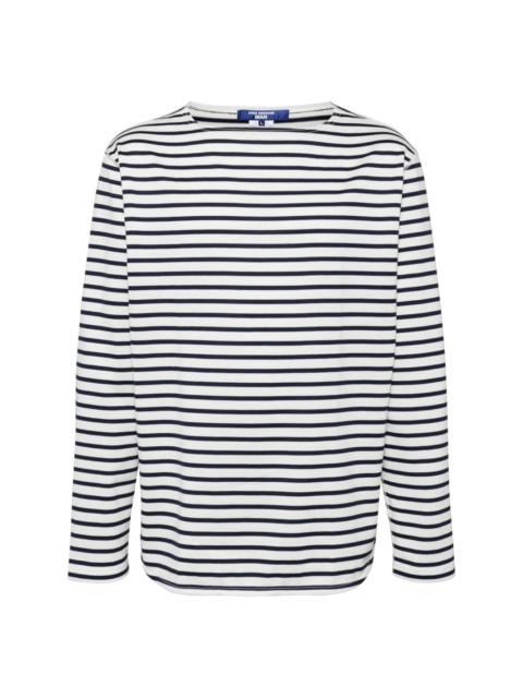 Junya Watanabe MAN stripped long-sleeved T-shirt