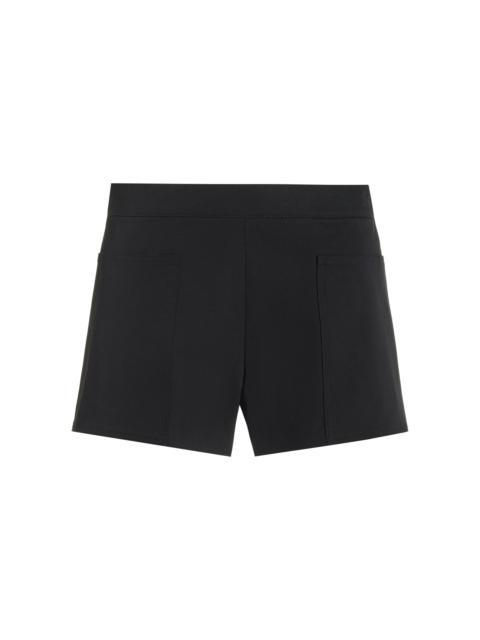 Max Mara Riad Cotton-Blend Mini Shorts black
