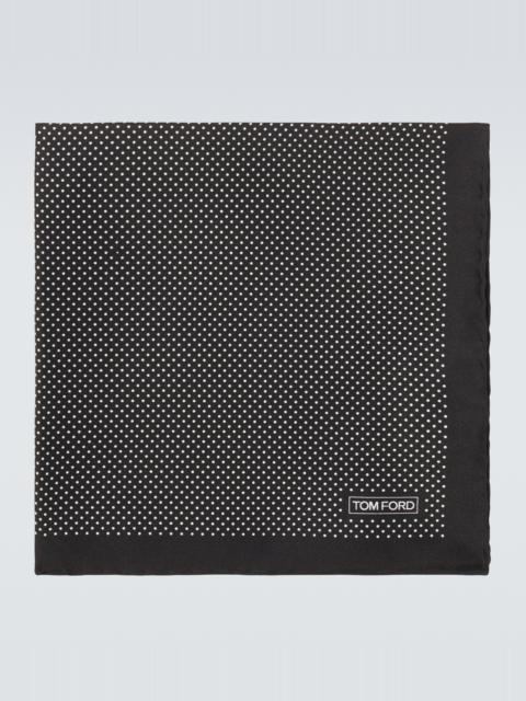 TOM FORD Polka-dot silk pocket square