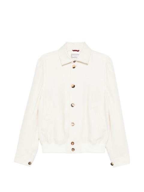 Brunello Cucinelli polo-collar bomber jacket