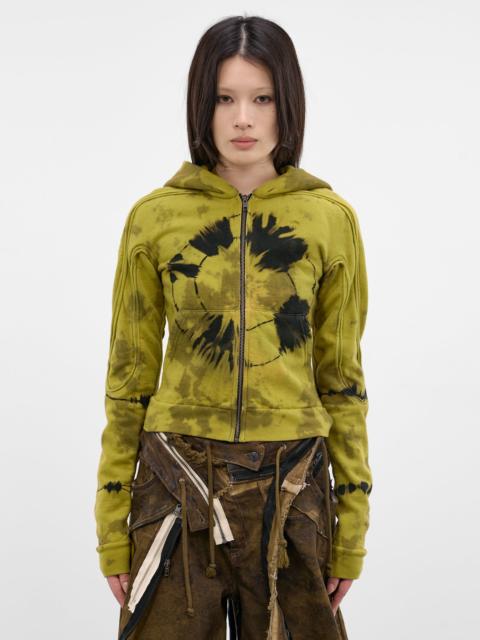 OTTOLINGER Slim Tie-Dye Suture Zip Hoodie