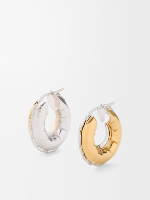 Loewe Blown inflated hoop earrings in brass
