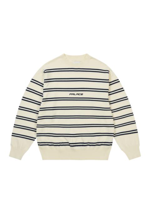PALACE P-STRIPE KNIT BEIGE