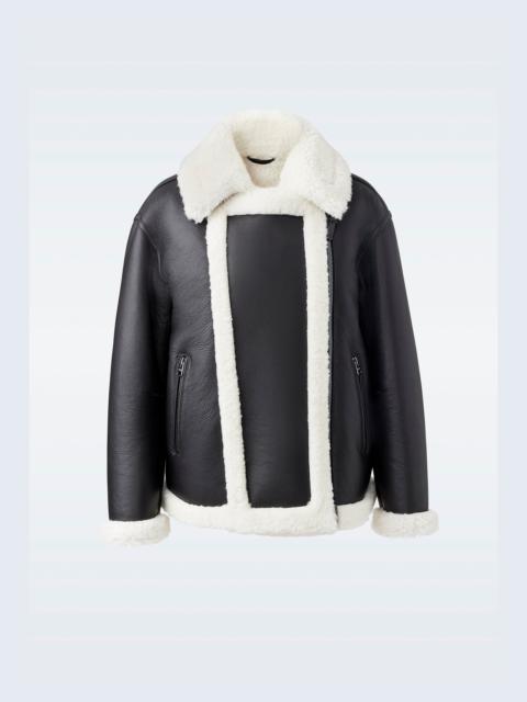 MACKAGE SENYA-SH Shearling jacket with funnel collar