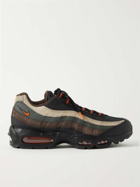Nike Air Max 95 Panelled Leather, Suede and Mesh Sneakers