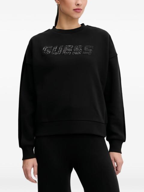 GUESS USA velvet panel sweatshirt
