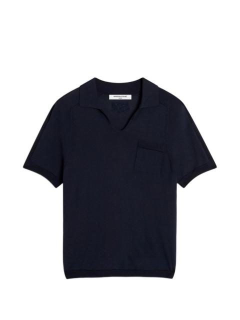 Maison Kitsuné knitted V-neck shirt