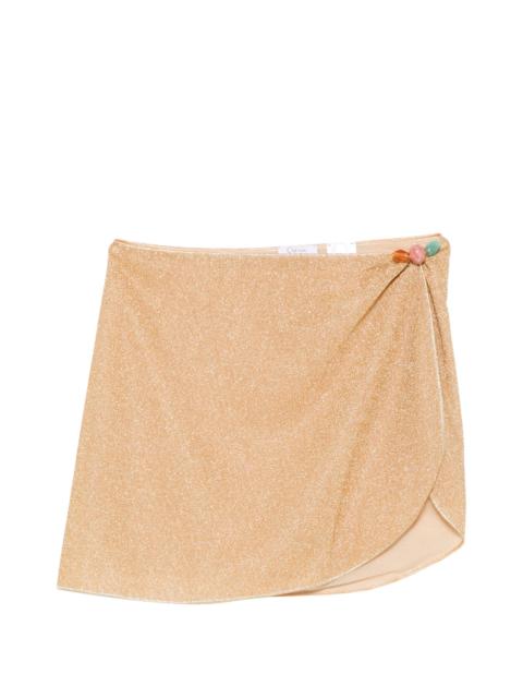 Oséree Oséree Bead-embellished Wrap Skirt