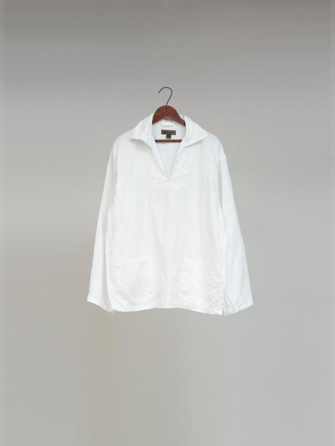Nigel Cabourn French Pullover Shirt Hemp in Off White