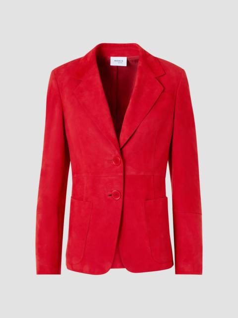 AKRIS Women's Suede Single-Breasted Blazer - Rusty Red
