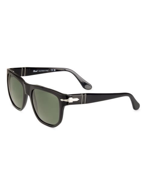Persol Men's 55MM Pillow Sunglasses - Black