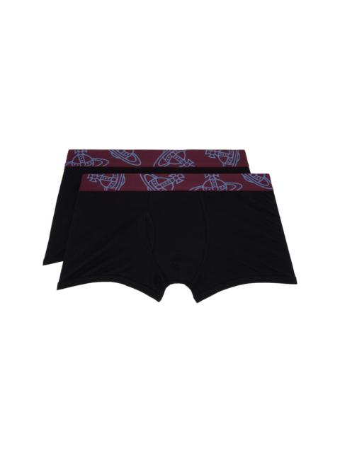 Vivienne Westwood Two-Pack Black Cotton Boxer Briefs